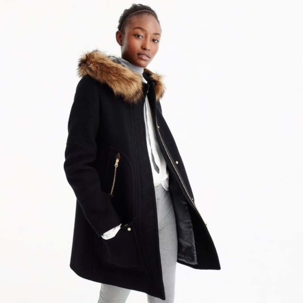 J.Crew Chateau parka in Italian stadium-cloth wool